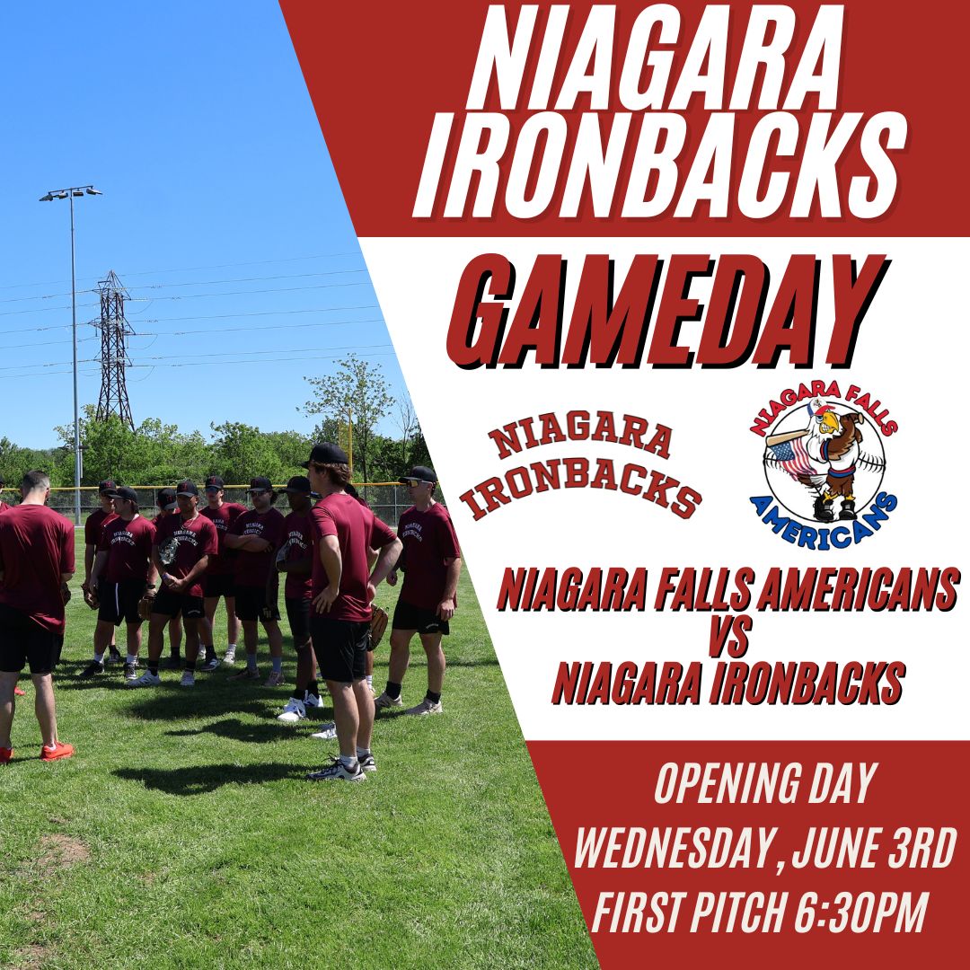 ironbacks's tweet photo. 🚨 IT'S GAMEDAY! 🚨

The wait is finally over.

Today marks the beginning of a new chapter as the Niagara Ironbacks take the field for the first game of the 2026 season!

⚾️ Niagara Falls Americans vs. Niagara Ironbacks
📅 Wednesday, June 3
🕡 First Pitch: 6:30 PM

Now it's time to pack the park, make some noise, and cheer on the boys as they begin their journey.

See you at the ballpark! 🔥⚾️

#IronbacksBaseball #NiagaraIronbacks #OpeningDay #Gameday #LetsGoIronbacks #BaseballIsBack