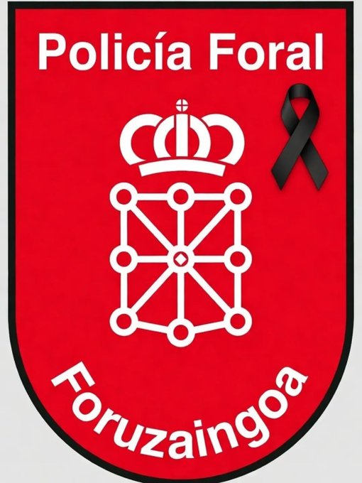 sosdesaparecido's tweet photo. Con enorme tristeza recibimos la noticia del fallecimiento de cinco agentes de la Policía Foral de Navarra en el siniestro vial ocurrido esta mañana en Elgoibar (Guipúzcoa).

Desde SOSDesaparecidos trasladamos nuestro cariño, respeto y condolencias a sus familias, compañeros y a toda la familia de la Policía Foral.

Descansen en paz. 🖤

#DEP #PolicíaForal #Elgoibar