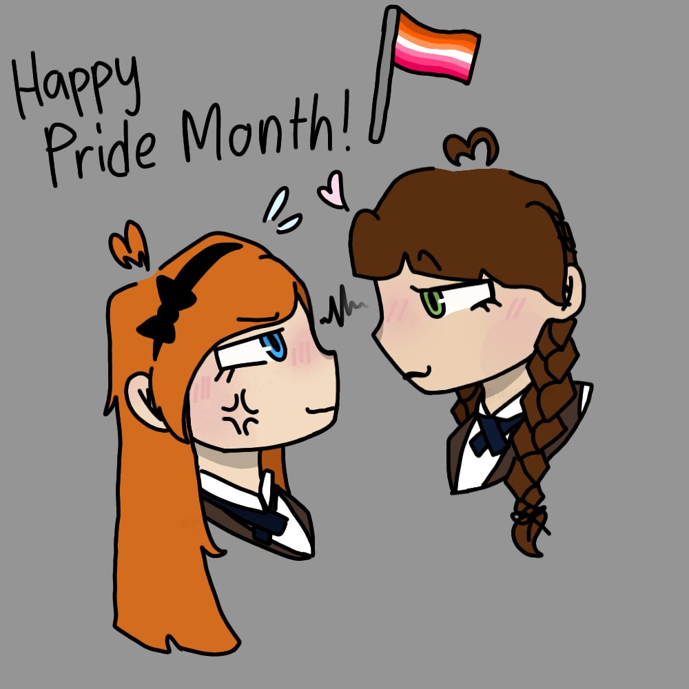 yurik0va's tweet photo. iwas supposed to post this yesterday i think. happy pride mongh. hashtag lesbians. #perfectsheep #ridethecyclone https://t.co/uOB1bY65js