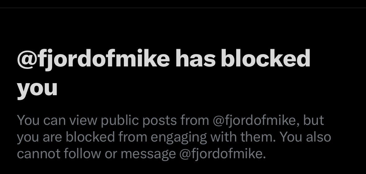 Red1928985's tweet photo. @fjordofmike Not you hiding and blocking LMAO spit up blood https://t.co/v96vqZPRKB