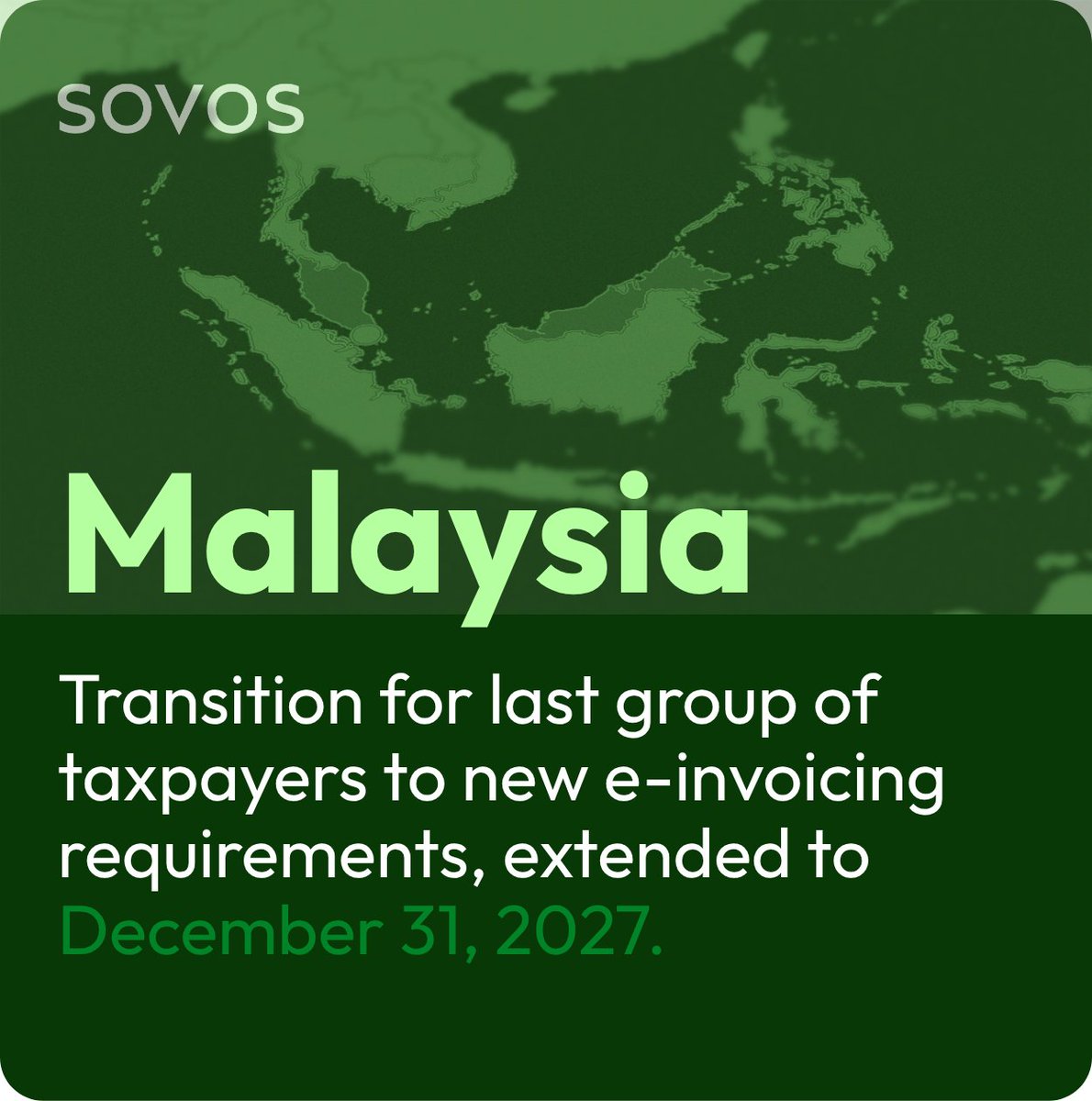 AliceKatwan's tweet photo. Extensions aren’t just for college papers. The @SovosCompliance Knowledge Center provides the latest updates on e-invoicing and other compliance mandate extensions for global enterprises.

https://t.co/YsWrOZ3Ghv https://t.co/6vL5xoUaT8