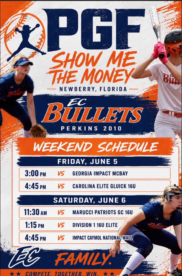 ECBperkins2010's tweet photo. Florida bound. 🌴🥎

We’re headed to the Show Me the Money Tournament ready to compete against some of the best. Looking forward to a weekend of high-level softball and opportunities to showcase our talent. https://t.co/Eojd3tSVoX