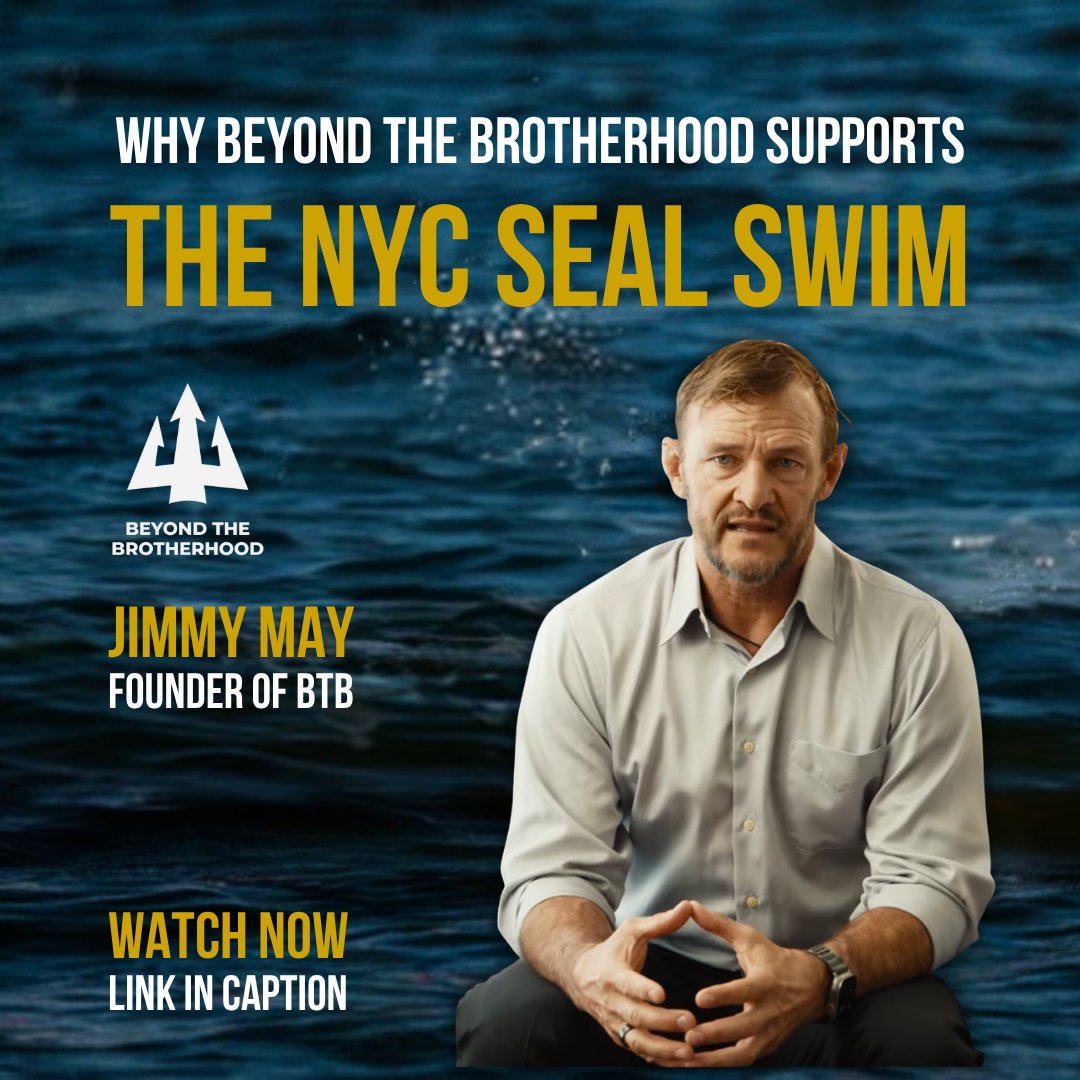 B_T_Brotherhood's tweet photo. Jimmy May, founder of Beyond The Brotherhood, shares why we are excited to be involved with the 2026 NYC SEAL Swim and why the partnership with Bill Brown is so important: https://t.co/UFK7rSib9G

Sign up for the swim: https://t.co/PncS2WZIsa

Learn more about Beyond The Brotherhood:
https://t.co/vfT8Z3Q0YN

#NYCSEALSwim #BeyondTheBrotherhood #JimmyMay

@FreedomSpirit77
