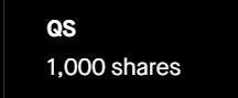 PSInvestor's tweet photo. My QuantumScape Corporation $QS position. 
Calls and Shares. https://t.co/JGOkfqVAnw