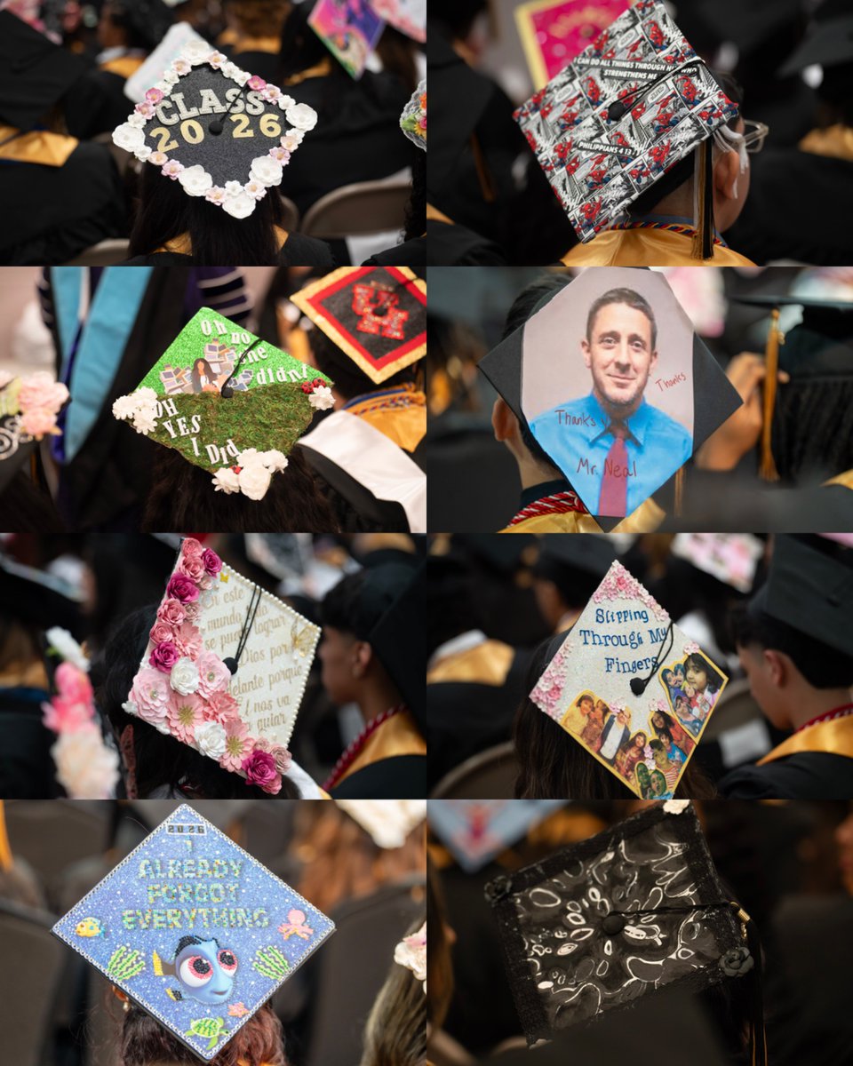 SpringISD's tweet photo. 🎓🔥 The Carl Wunsche Sr. High School Class of 2026 brought the creativity to graduation day.

Swipe through to see some of our favorite decorated caps from this year’s graduates! 💙🎓

DO YOU SEE YOURS?

#SpringISD #CarlWunscheSrHighSchool #ClassOf2026 https://t.co/n5z0SsMJIj