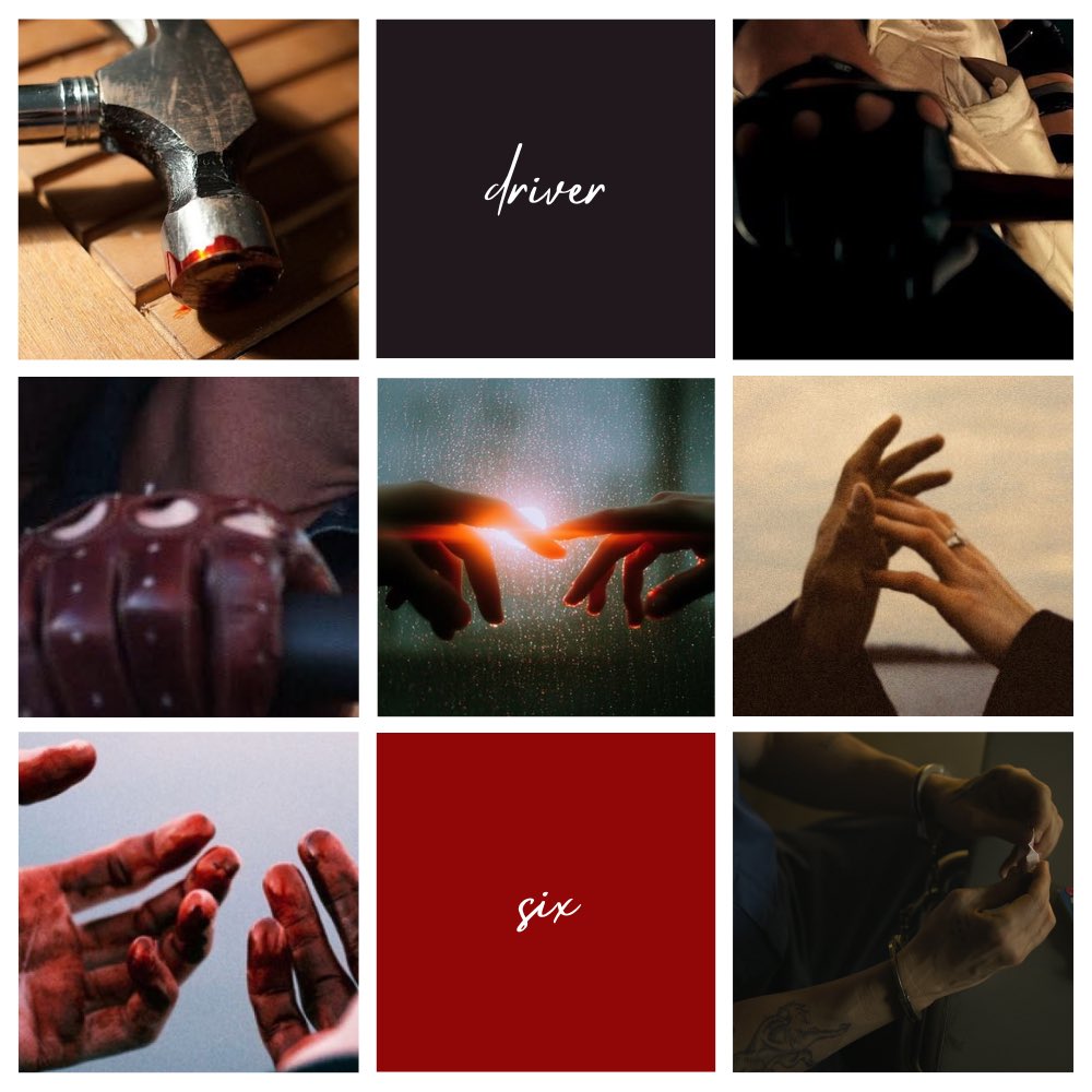 eliomii's tweet photo. #sixminutes 

[ silver lining ] 

A short drabble in which Driver worries about his blood-covered hands, but Court’s hands have never been clean. https://t.co/xq38NDHwmW