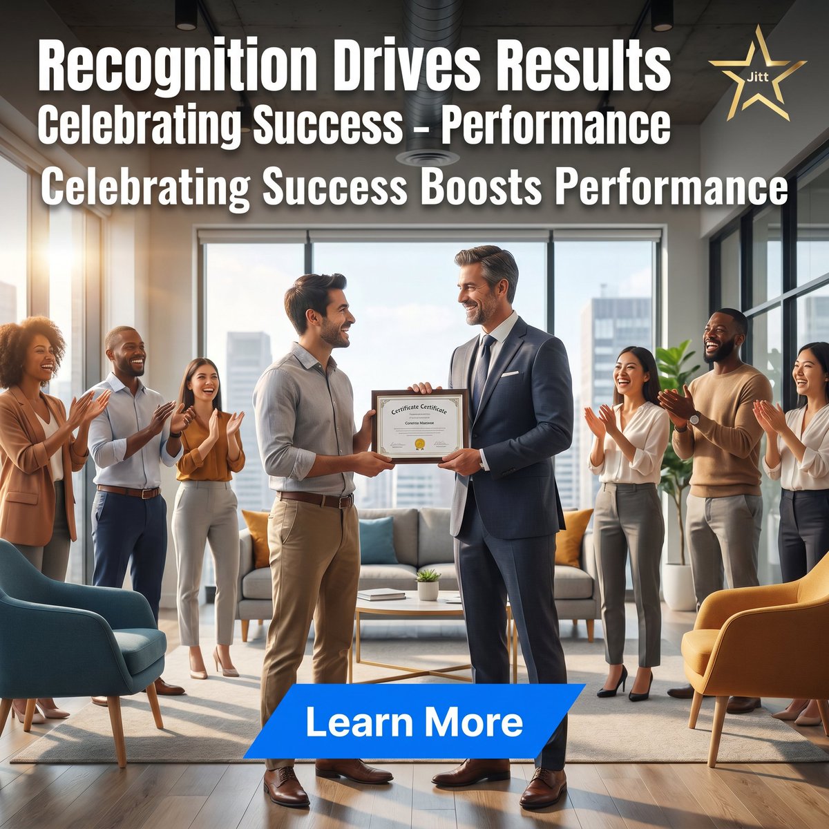 AppJitt's tweet photo. Recognizing employees boosts morale, enhances productivity, and fosters a positive work culture.

#JittApp https://t.co/60Fr6kqhOo