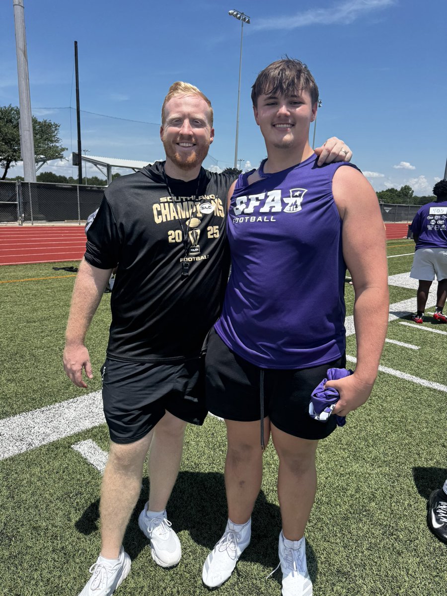 77ClarkAnderson's tweet photo. Had a great time competing at SFA yesterday! Thank y’all for the opportunity! @CoachXG @SFACoachGraf https://t.co/q993qB6it0