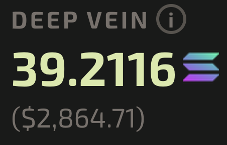 jadeprotocol's tweet photo. When JADE miners chase a big motherlode like the one that just hit, it turns up the velocity on the entire protocol.

Not only do buybacks increase, but so does the rate at which the Deep Vein pot accumulates SOL for that eventual big staker reward.

Will be interesting to see what that does for the staking apy when it finally hits.

https://t.co/YsRG5Fa5Vv