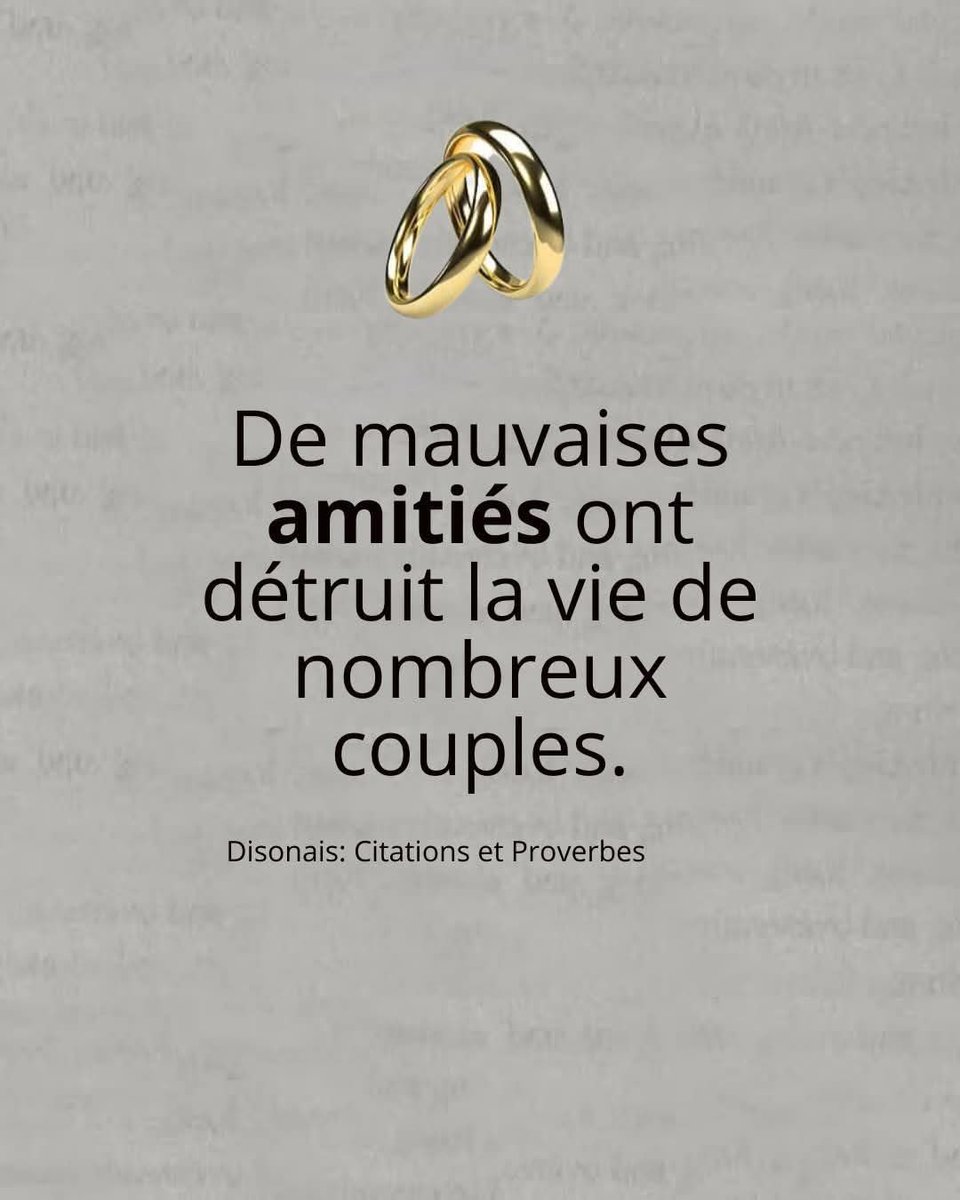 AlphaLima1919's tweet photo. De #mauvaises amitiés ont détruit la vie de nombreux couples. https://t.co/RjjV58nQ7A