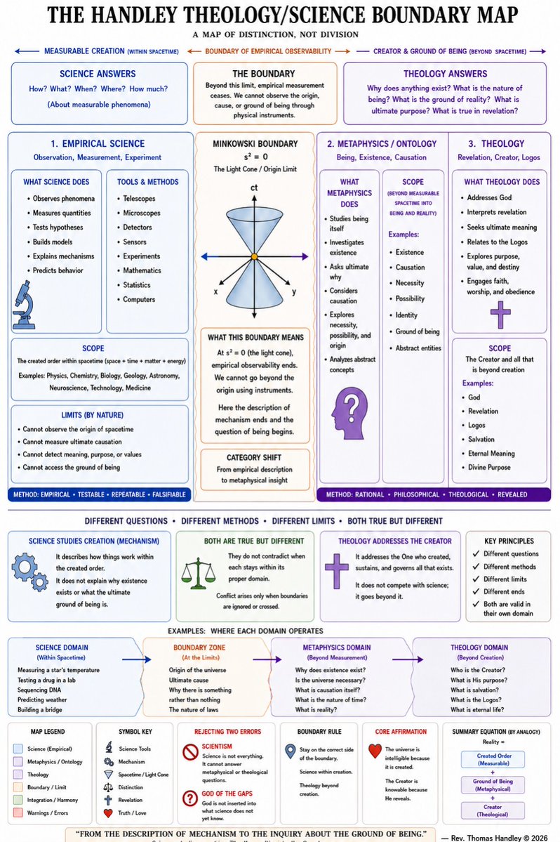 Handley16015875's tweet photo. #HandleyTheologyScienceBoundaryMap #TheologyAndScience #Logos #ChristianTheology #ChristCentered #FaithAndReason #Creation #Scripture #TheWordCameBeforeTheEquation #ConeOfTemporality #JohnsBridge https://t.co/dUXY4mpMIV