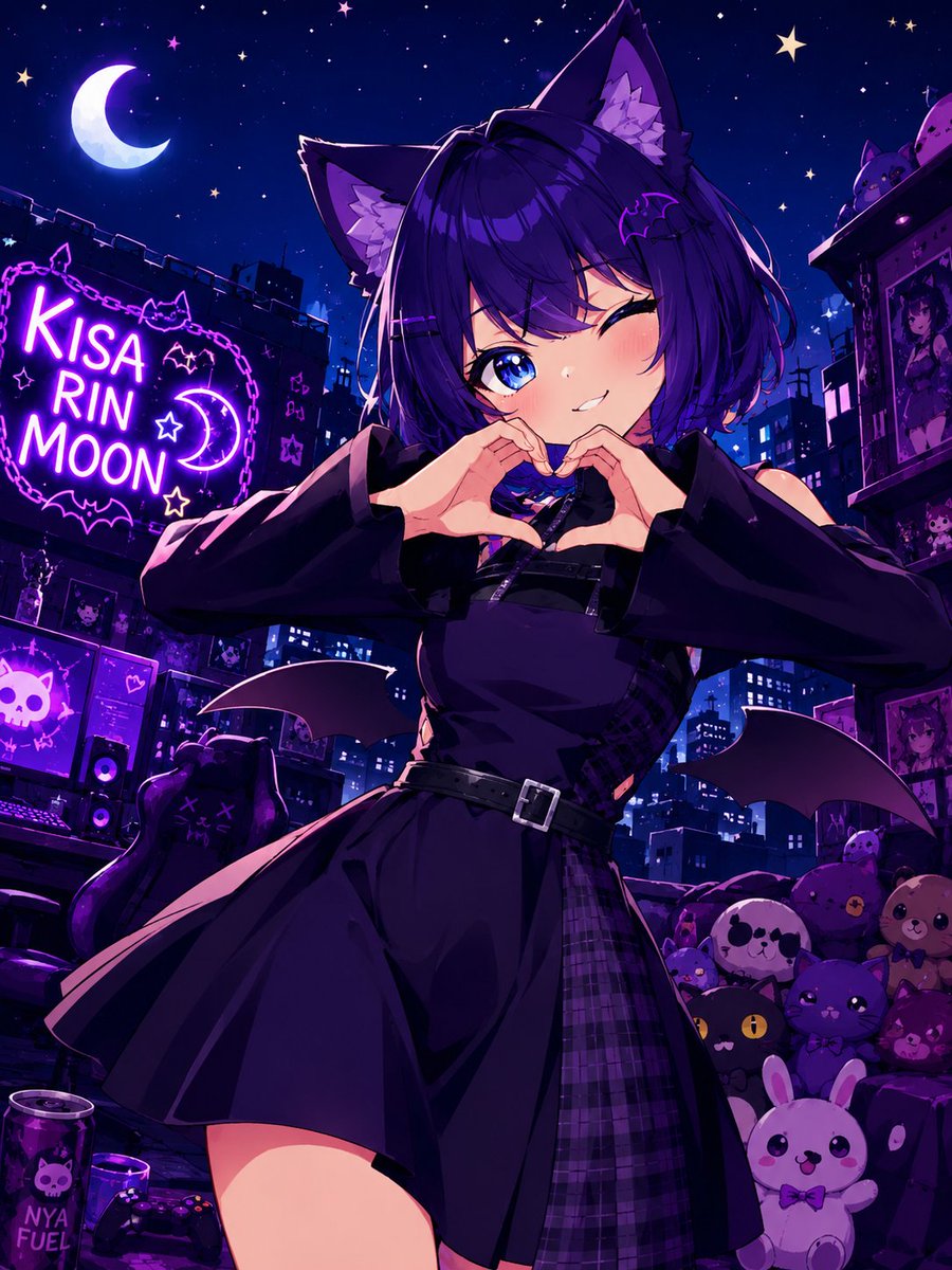KisaRinMoon's tweet photo. Happy Wednesdayy every Kitty, no stream for me tonight its Hubby's moms B-day so we will be spending time with her <3 Tomorrow is Purssday thurssday so Wab, Hubby and I will be playing #crashoutcrew !! Im super hype! #dayoff #vtuber https://t.co/fVdsuCrUcS