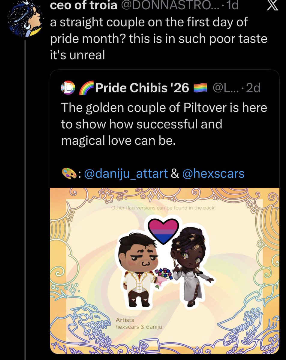 ISuney's tweet photo. Two artists sharing their collab work on the first day of pride is poor taste but they def have the moral high ground to tell someone they wouldn’t be missed if they died on day 3 of pride is totally rational and cool https://t.co/eUaeXOnJSh