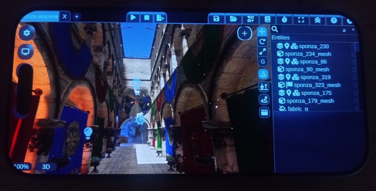 turanszkij's tweet photo. Wicked Engine now running on iOS! https://t.co/cOQGhvwbby