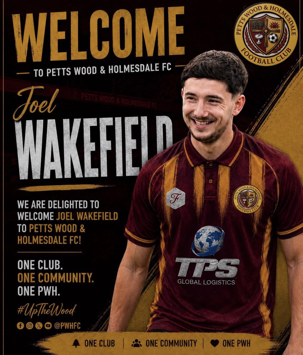 PWH_FC's tweet photo. The club is delighted to welcome combative midfielder Joel Wakefield.

Welcome Joel 🟤🟡 https://t.co/pMUrPJKiua