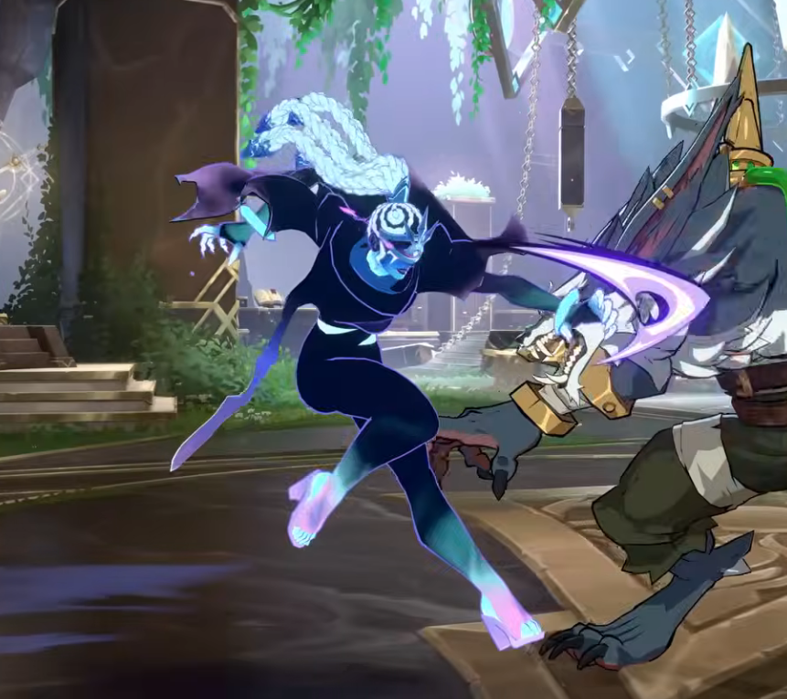 astrodid's tweet photo. the colors on lunar eclipse senna is so good, i actually like the way they redesigned her here, ESPECIALLY her hair oh my god, i like this design more than her league one https://t.co/zkK68bUeMB