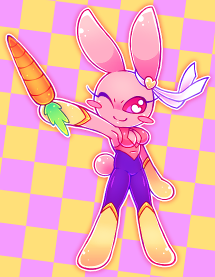 stonedocean420's tweet photo. candy as cutie honey thing i had on my mind for a minute but yay i finally did it and stuff! #bunnymaloney https://t.co/Fmgf7sW3zq