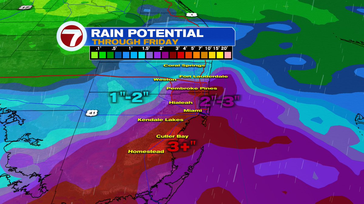 Jackson_Dill's tweet photo. The constant flow of moisture persists today into tomorrow ahead of a front, leading to rounds of rain and embedded thunderstorms along with lots of clouds.

Isolated areas of flooding will be possible! https://t.co/NNXfrQE573