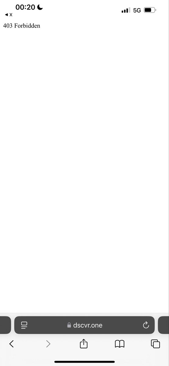 123kk889's tweet photo. @DSCVR1 Why can't I open the webpage? https://t.co/s8EKjdL49Q