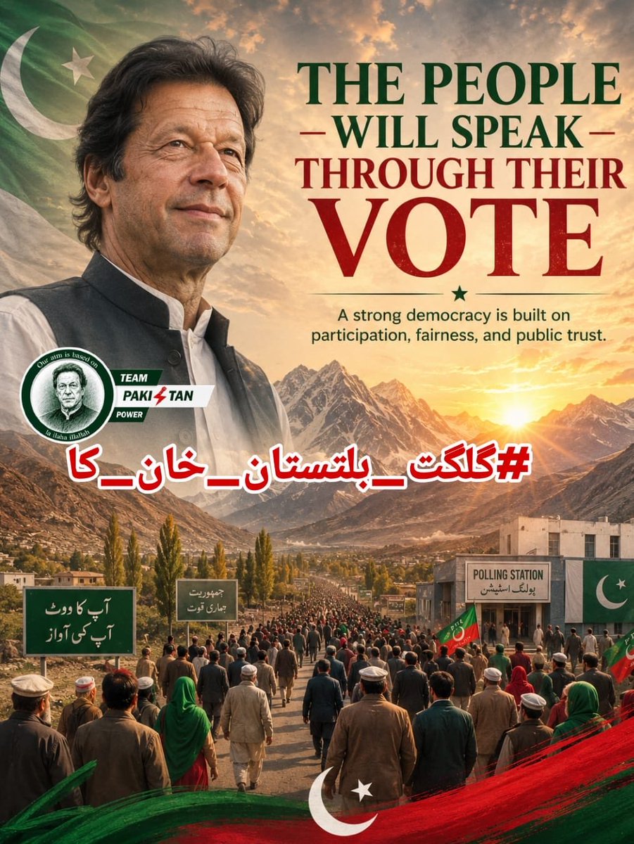 IlasKn's tweet photo. I am telling you , they may limit candidates, but they cannot limit the people's will.
Every restriction only strengthens the resolve of those seeking change.
Gilgit-Baltistan is proving that popularity cannot be manufactured.
#گلگت_بلتستان_خان_کا
 @TeamPakPower
@Manisaleem7 https://t.co/WBiQX7BQzZ