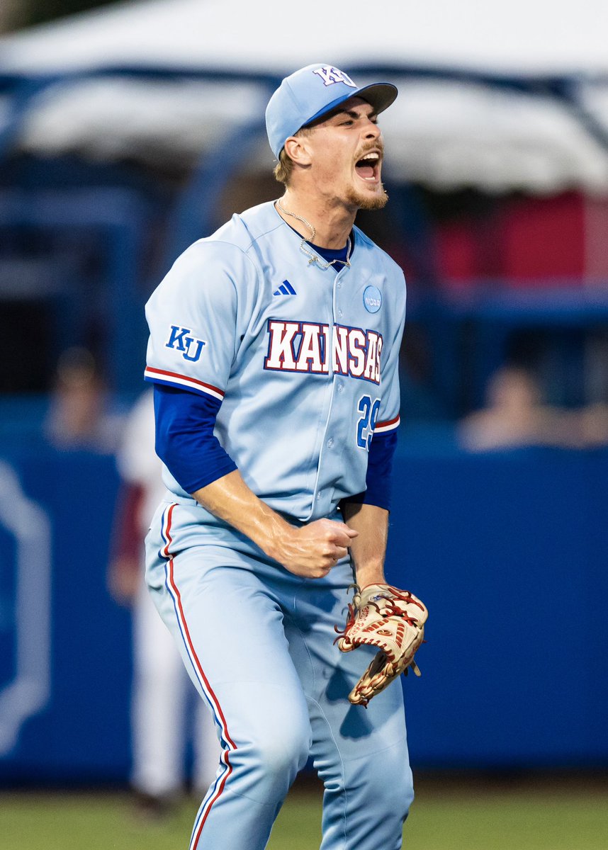 KUBaseball's tweet photo. No place we’d rather be this weekend 🏡

#RockChalk https://t.co/BlsrvOldQB