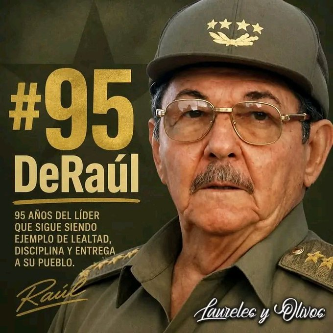 finanzasprecios's tweet photo. "Si nos merecemos un modesto homenaje, yo pienso que el mejor homenaje que nos pueden hacer, en primer lugar a los que cayeron en esta lucha heroica (...), es que se mantenga la Revolución". ¡Ese es nuestro principal compromiso! #RaúlEsRaúl #95DeRaúl https://t.co/v7lHJeTHWv