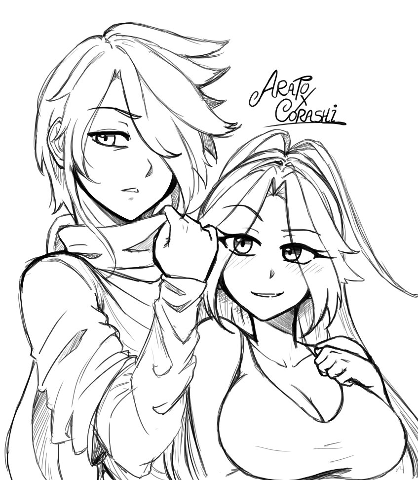 NekomiyaTM's tweet photo. Just a Sketch of my Ocs https://t.co/KYN2SezDbw