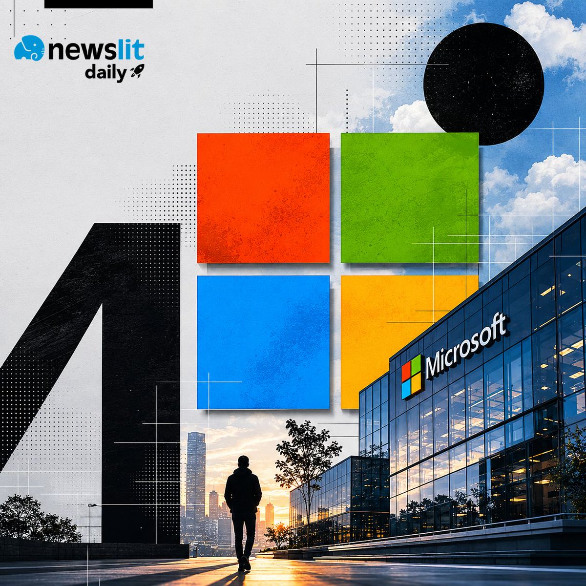 newslit's tweet photo. Microsoft just launched its first-ever in-house AI reasoning model — and it didn't need OpenAI to do it.

MAI-Thinking-1 has 35 billion active parameters, a 256K-token context window, and scores 97% on AIME 2025 math benchmarks. It matches Claude Opus 4.6 on coding tasks and is now in private preview for enterprise developers.