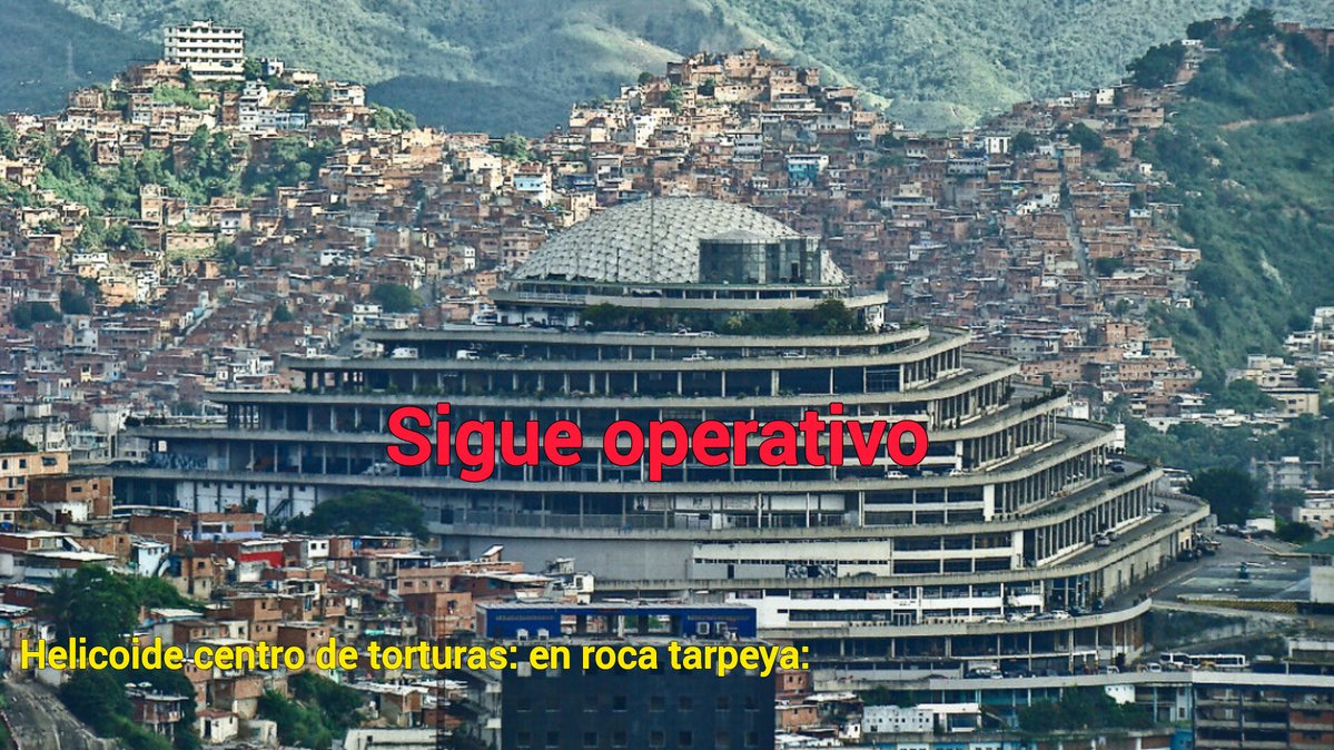 jesusmedinae's tweet photo. ¡Atención! Diferencia entre el coliseo de la Urbina que fue el que cerró y el helicoide centro de torturas en roca tarpeya que sigue operativo. Mosca que quieran intentar engañar a los organismos internacionales, ellos no son tontos. https://t.co/LY9qR14k23