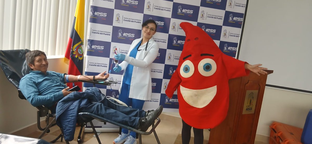 IESSPichincha's tweet photo. En el marco del Día Mundial del Donante de Sangre 🩸, el Centro de Especialidades Comité del Pueblo 🏥 habilitó su auditorio para recibir a ciudadanos dispuestos a salvar vidas. 

#DonaSangre #DonaEsperanza https://t.co/L3ZngylgHP