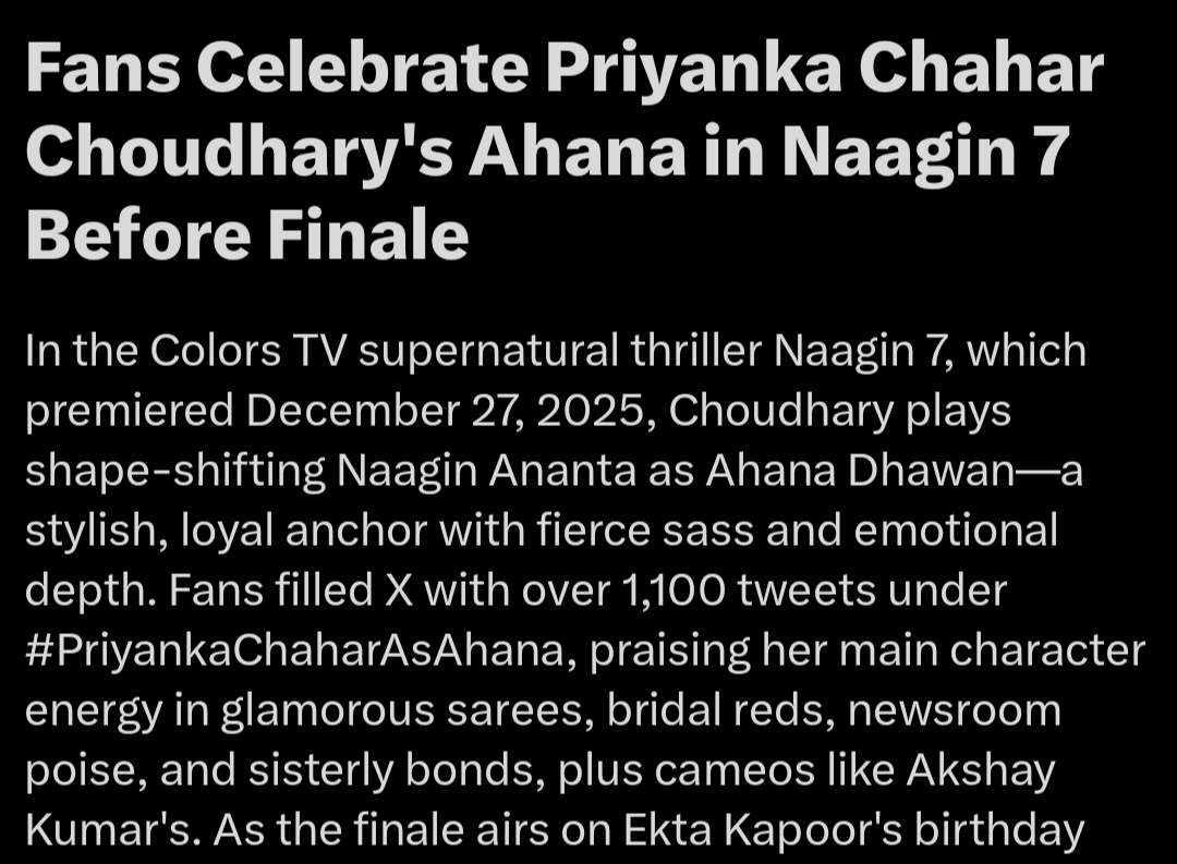 lordshivaachild's tweet photo. Nothing is more beautiful when the people who made account for her talked about her 🤌

@PriyankaChaharO See how your fans are showering love on you from the past two days 🥰

4K + tweets, this is the PRI fd I knew 🫰

#PriyankaChaharChoudhary
#Naagin7 https://t.co/Ourdklt8YG