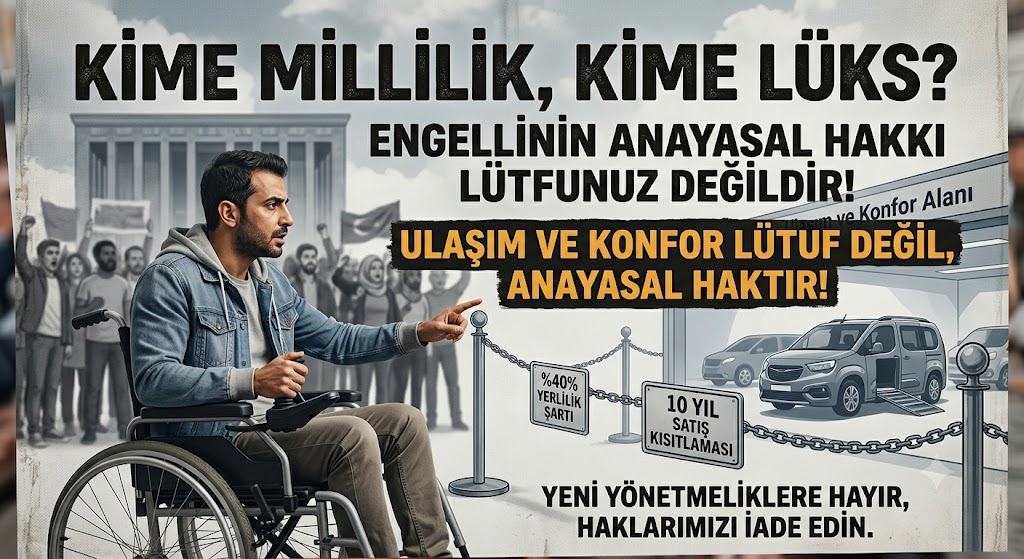 yazgiyaserh's tweet photo. KİME MİLLİLİK, KİME LÜKS? ENGELLİNİN ANAYASAL HAKKI LÜTFUNUZ DEĞİLDİR!

Bakanlık koltuklarında oturup, sivil toplum kuruluşu temsilcileriyle kameralara gülümseyerek "erişilebilirlik ve kapsayıcılık" bültenleri yayımlamak, sahada yaşanan büyük hak gaspının üzerini örtmeye yetmiyor. Engelli vatandaşlarımızın en temel haklarından biri olan ulaşım ve seyahat özgürlüğü, son yasal düzenlemelerle adeta ellerinden gasp edilmiştir.

Soruyoruz:

Engellinin istediği araç modeline getirilen %40 yerlilik şartı hangi vicdana sığmaktadır?

Aracın el değiştirme ve satış kısıtlamasını 10 yıla çıkararak kimin hakkını koruyorsunuz?

Bu ülkenin anayasasında engelli vatandaşların hakları "pozitif ayrımcılık" ve "sosyal devlet" güvencesi altındadır. Yani bu haklar, bir bakanlığın ya da bürokrasinin lütfu değil; engelli bireyin anayasal hakkıdır!

İşin en trajikomik ve can acıtan tarafı ise "yerli ve milli" söyleminin turnusol kağıdıdır. Bu ülkede gerçekten yerlilik ve millilik aranıyorsa; önce milyarlık yabancı makam araçlarına binen Bakanlara, Bakan Yardımcılarına, Genel Müdürlere ve Belediye Başkanlarına "YERLİLİK ŞARTI" getirin!

Cumhurbaşkanından Meclis Başkanına, en üst düzey bürokrattan en alt kademeye kadar lüks yabancı araç saltanatı sürerken, tasarrufun ve milliliğin faturasını engelli vatandaşın tekerlekli sandalyesini sığdırmaya çalıştığı arabaya kesmek adaletsizliktir, samimiyetsizliktir.

Yeni yönetmeliklerle getirilen kısıtlayıcı rapor süreçleri ve uzman değerlendirmesi adı altındaki bürokratik engeller, engelliyi desteklemek için değil, sistemin dışına itmek için tasarlanmıştır. Bu halkla ilişkiler çalışmalarını bırakın ve engellinin elinden aldığınız hakları iade edin. Yazıklar olsun sizin çifte standartlı millilik anlayışınıza!
@MahinurOzdemir @metinsenturk @tcailesosyal @DevVakfi @wdfworld1 

#LütufDeğilAnayasalHak
#ÖTVMuafiyeti
#KimeMillilikKimeLüks