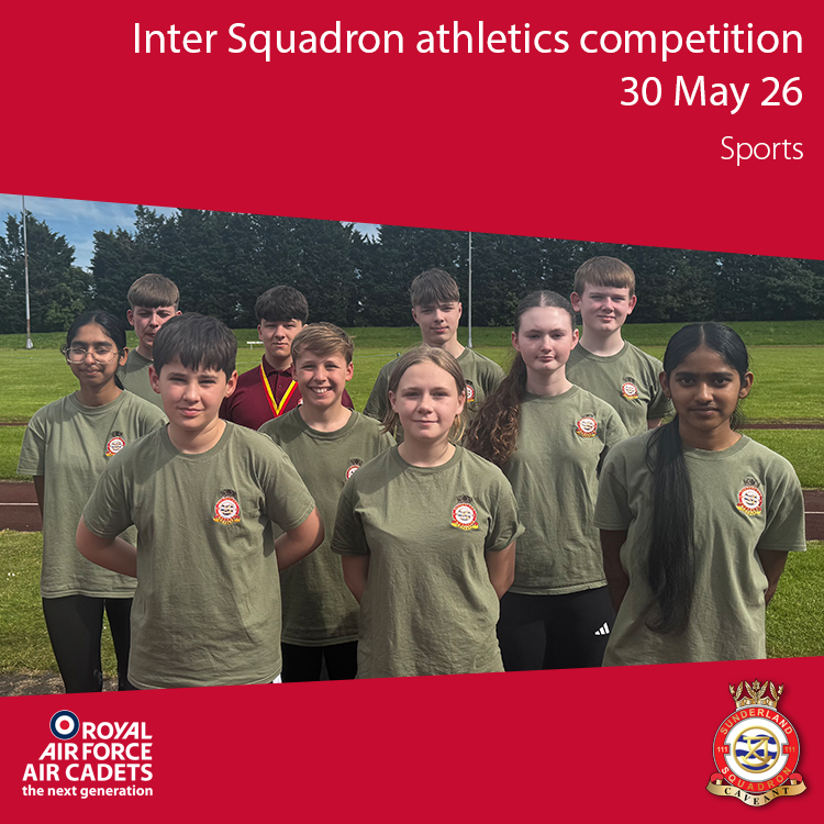 111SquadronATC's tweet photo. Congratulations and a huge thank you to our cadets who represented us at Saturday's Inter Squadron athletics at Monkton Stadium.

Sports events are a great way to catch up with friends from across the Wing and engage in friendly competition... https://t.co/4Wi6gdJgvS