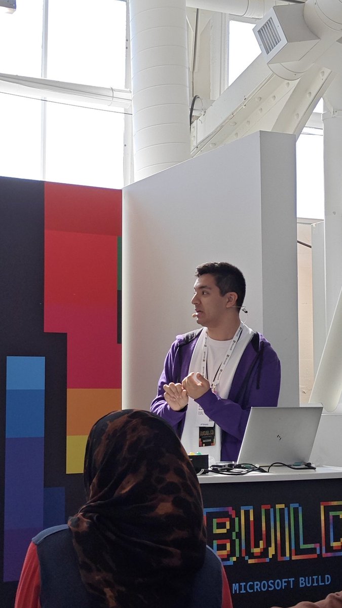 lee_stott's tweet photo. #Imaginecup winner Patrick from @UniofOxford at #MSBuild with copyflag Imaginecup winner 2026 #microsoft sharing his winning project https://t.co/EgOroAsebf