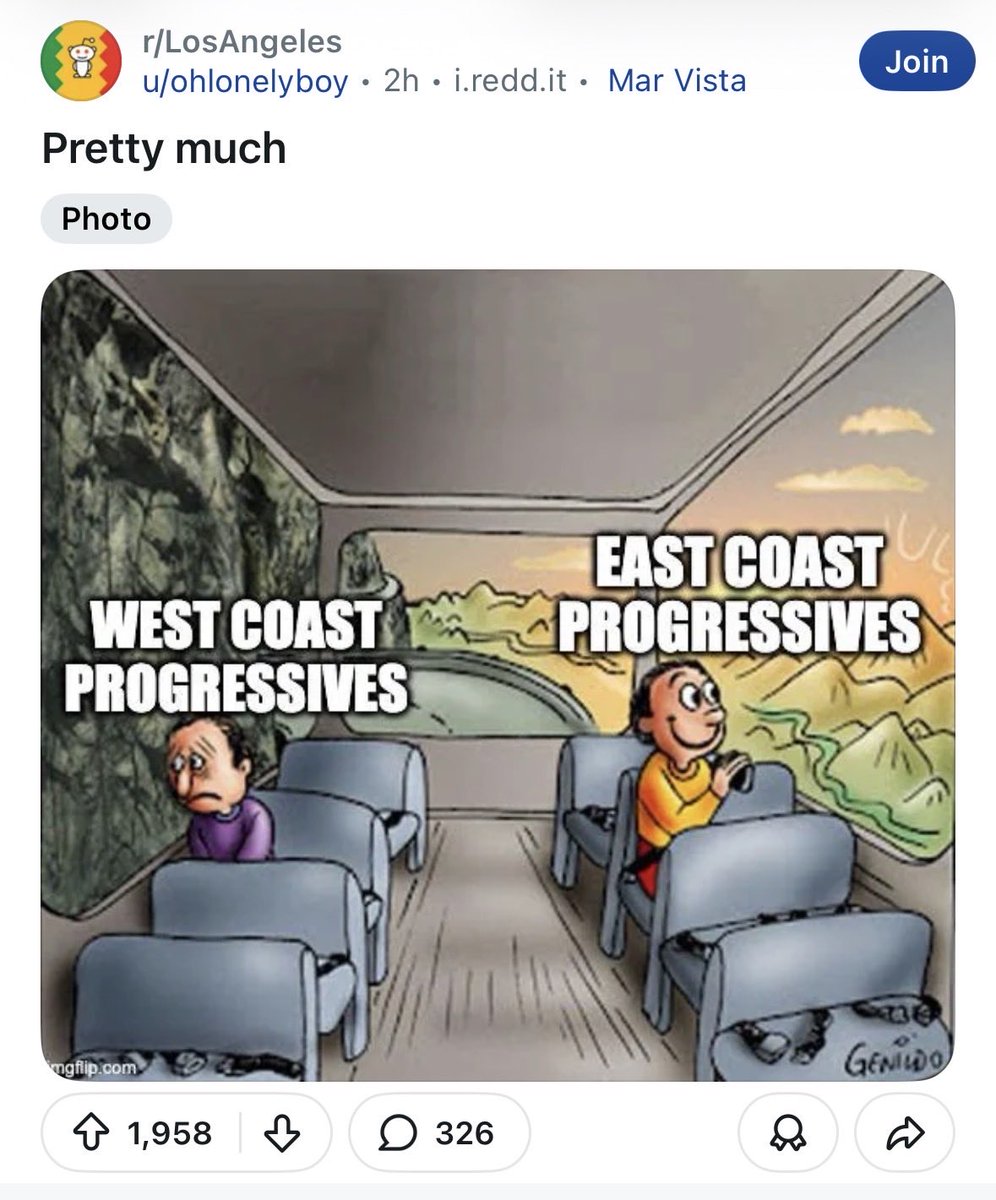 Alt_Azn's tweet photo. Communists on the LA subreddit are seething. 

The West Coast is the best coast. https://t.co/ysXjbaw6si