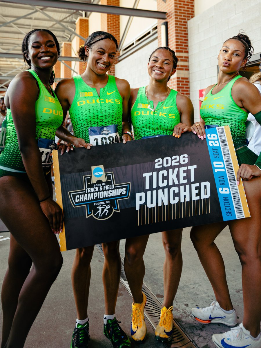 BeynonSports's tweet photo. The tickets have been punched, and we're just one week away! 🎟️🏃@NCAATrackField

Once again, the 2026 NCAA DI Men’s & Women’s Outdoor Track and Field Championships (June 10-13) will take place at Hayward Field, where @BeynonSports is the track system of choice 🏟️ We can't wait to see all the athletes who trust Beynon at their respective schools, including those from @OregonTF,  who will compete on their home track.

Whether they're looking to sweep the season or aiming for a record-breaking performance, our track surfacing will deliver the speed and consistency these top athletes have come to expect 🔥 

#MakingFastLookGood #TrackTownUSA #TrackAndField #NCAA #SportsConstruction #Running