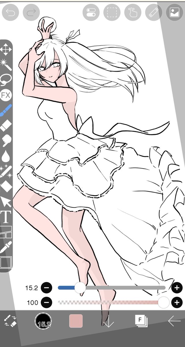 Shiobaspis's tweet photo. 引きで見てみたらキモすぎてなんかここまで描いて色塗りも始めちゃって今更修正する気力もないよん https://t.co/VVXKWgqs7e