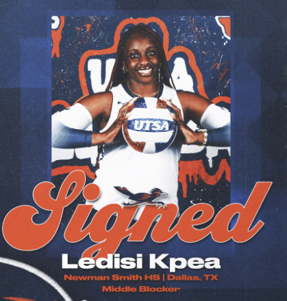 SummitVBFan's tweet photo. Missed this earlier in the week, but Ledisi Kpea has found her new home and will continue her career at UTSA in the American Athletic Conference. https://t.co/4dHUw08CGp