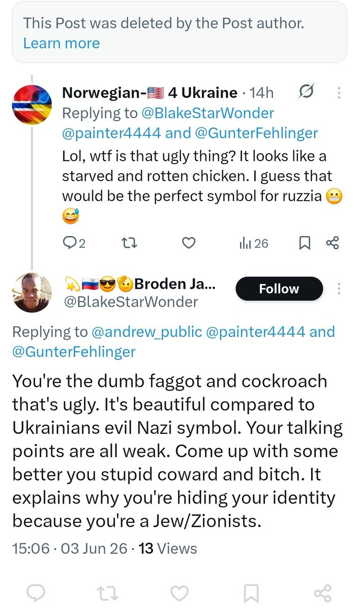 andrew_public's tweet photo. I found something that made this vatnik go completely crazy. Whatver you do, don't insult their ugly mutated bird 😂 https://t.co/GC8t7rSpWu