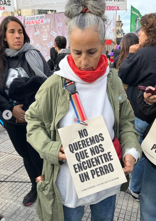 ceciazul's tweet photo. No queremos que nos encuentre un perro.

Subite amicha, vamos a pasarnos tres pueblos más.

Si la justicia es machista, que sea feminista la memoria.

Si la próxima soy yo, salgan a las calles, griten mi nombre y abracen mucho a mi mamá.

#NiUnaMenos https://t.co/jABcMNi9Zh