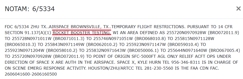 VickiCocks15's tweet photo. TFR for Massey's...Rocket Booster Testing...between 4th and 16th June.
https://t.co/4ahH9JakDM https://t.co/5xE89heJzH