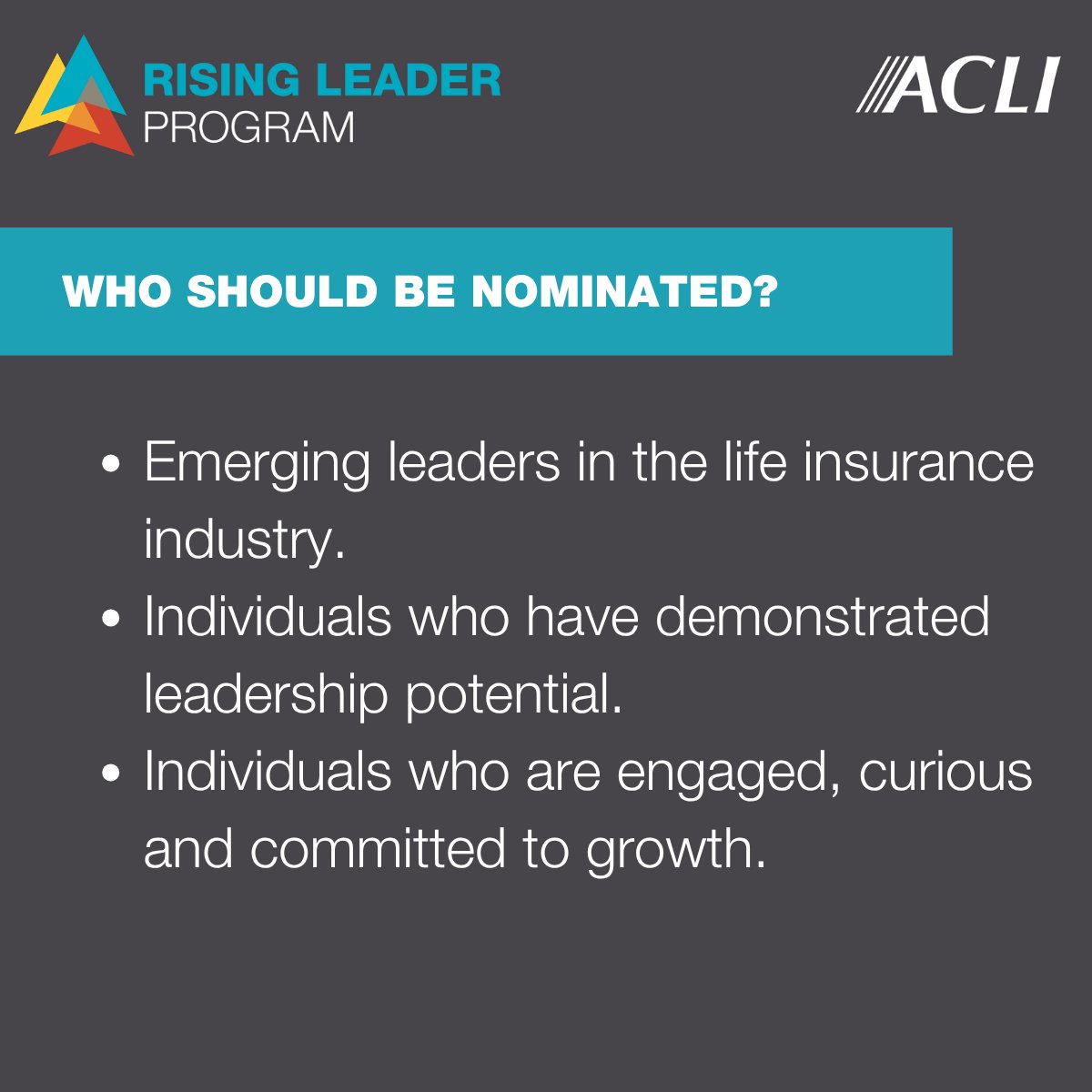 ACLINews's tweet photo. Final reminder to nominate #ACLIRisingLeaders for the Class of 2027! Nomination deadline is next Friday, June 12. View the details and submit your nominations today: https://t.co/zNSVhRmey4 https://t.co/IBf3PcdW9l