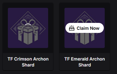 LoopStricken's tweet photo. @PlayWarframe Sadly I still can't claim my Twitch drops from the last Devstream. It just spins and errors. https://t.co/2bYUyFzV4L