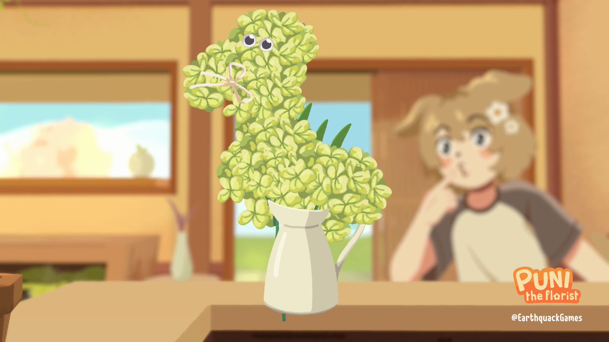 QuantumSprite's tweet photo. Definitely had to think outside the box with this request. I really tried my best here! Earned a wishlist from me. 😅

#cozy #familyfriendly #demo #florist #indiegames https://t.co/uwLZT4Alkb