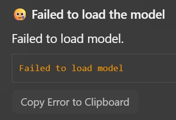 anaisbetts's tweet photo. Are LM Studio error messages always this "helpful"? https://t.co/iAKp9gnSgv