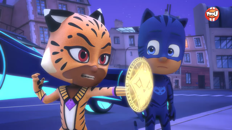 Disney_Wiki's tweet photo. Today marks the 3rd anniversary of the #PJMasks episode, "The Dance of Two Cats", written by Liz Daramola, storyboarded by Luc Blanchard & Sylvie Sanna and directed by Christian De Vita.
Cat Boy and Bastet's rivalry and egos get in the way, allowing Pharaoh Boy to exploit them. https://t.co/9pF6HNMlYa