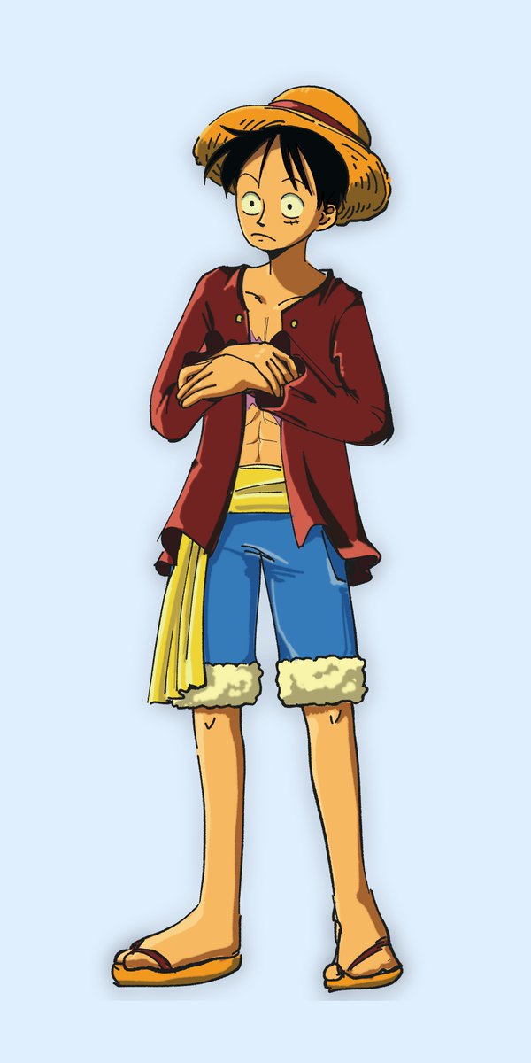 janmoosee's tweet photo. luffy coloring study #ONEPIECE〜 #luffy https://t.co/CwKrLTMeN8
