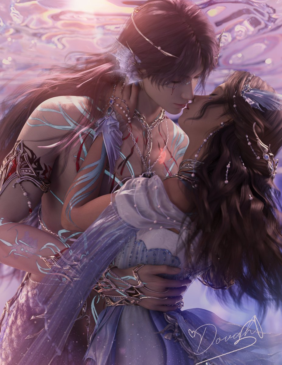 dovah_vakarian's tweet photo. The Sea God and his Bride 🫧💜

#Rafayel #祁煜 #LoveAndDeepspace #恋与深空 https://t.co/pCUfr4tu1H
