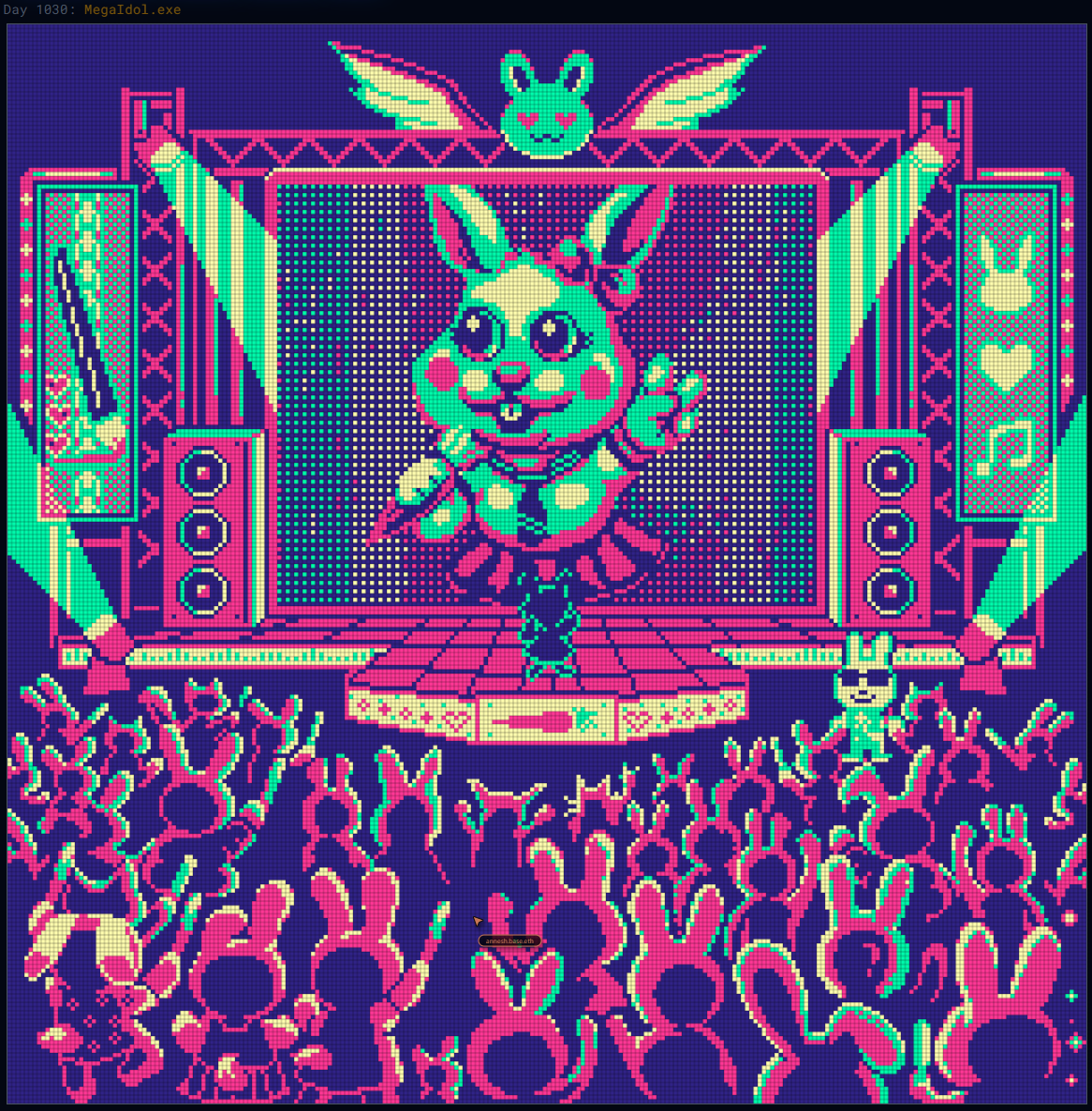 CarmonaAdd67996's tweet photo. Today on @basepaint_xyz Day 1030: MegaIdol.exe canvas...
We are all here to support the launch of @MegaPrix_xyz an amazing project by a couple of BP artists! https://t.co/QAufeoVJEd