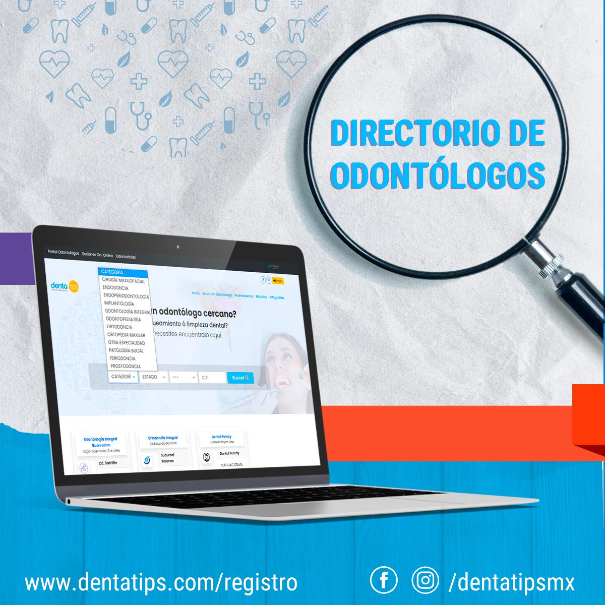 dentatipsmx's tweet photo. Conoce nuestra nueva página web; en ella podrás encontrar:
📷 Busca tu odontólogo
📷 Promociones
📷 Noticias
📷 Infografías
📷 No te quedes desinformado y echa un vistazo a nuestro sitio web: https://t.co/nBm6fWmXO6 https://t.co/n9OlIwf9j6